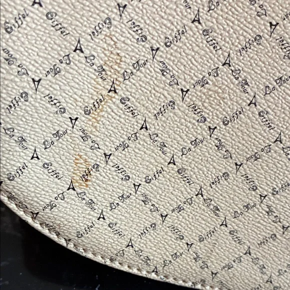 Latour Eiffel 1837 vintage Tan and Brown Patterned Tote Bag - Picture 10 of 10